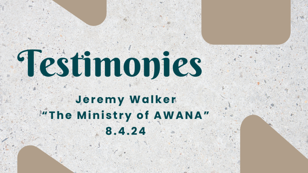 “Jeremy Walker–Awana”