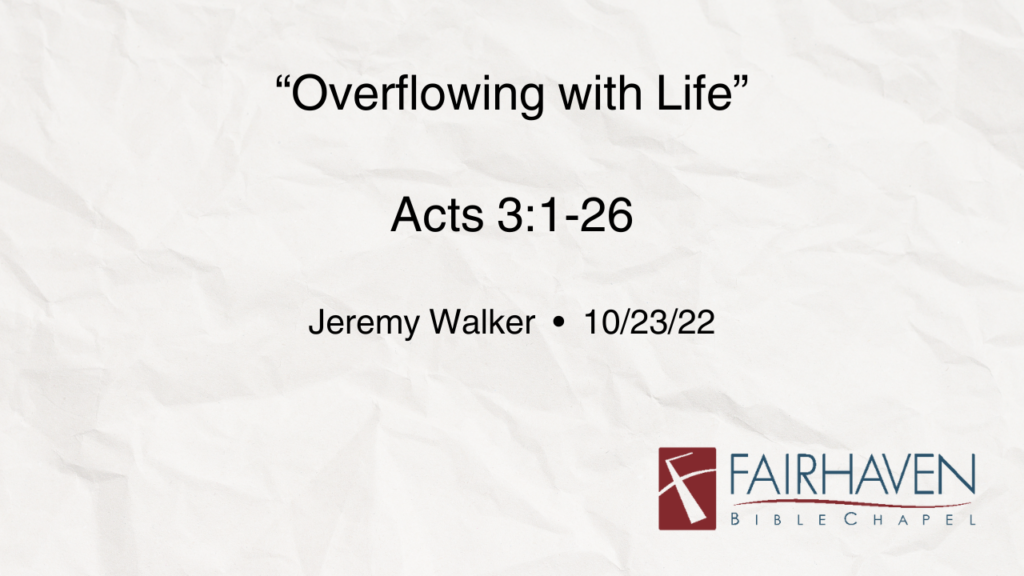 “True Religion”  Acts 3:1-26