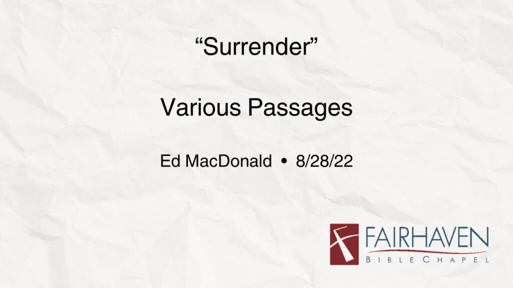 “Surrender”
