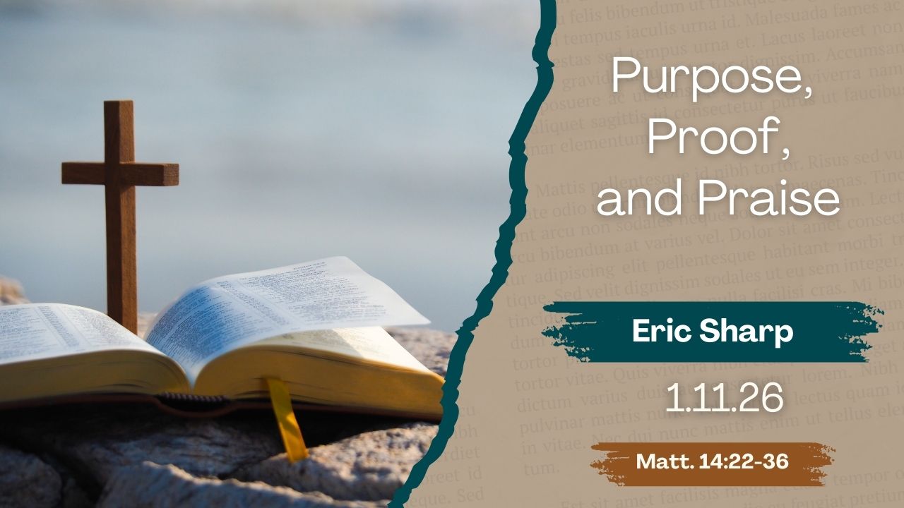 “Purpose, Proof, and Praise”  Matthew 14:22-36