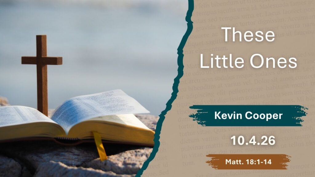 ” These Little Ones”  Matthew 18:1-14